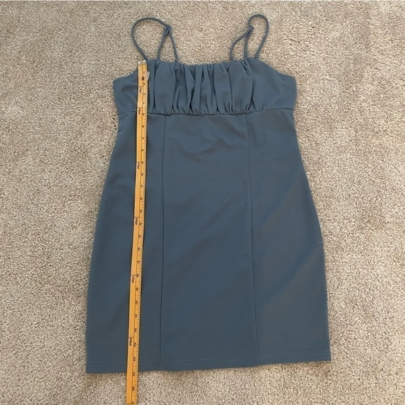 Lulus Rule Breaker Denim Blue Bodycon Mini Dress Size Medium - Picture 10 of 13